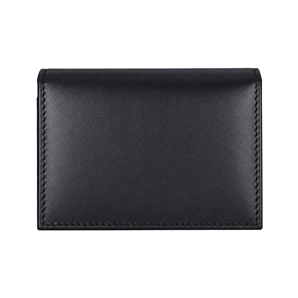 Smooth Black Leather Card Holder