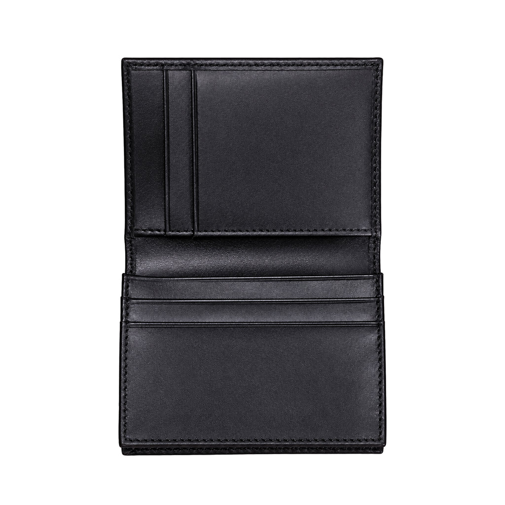 Smooth Black Leather Card Holder