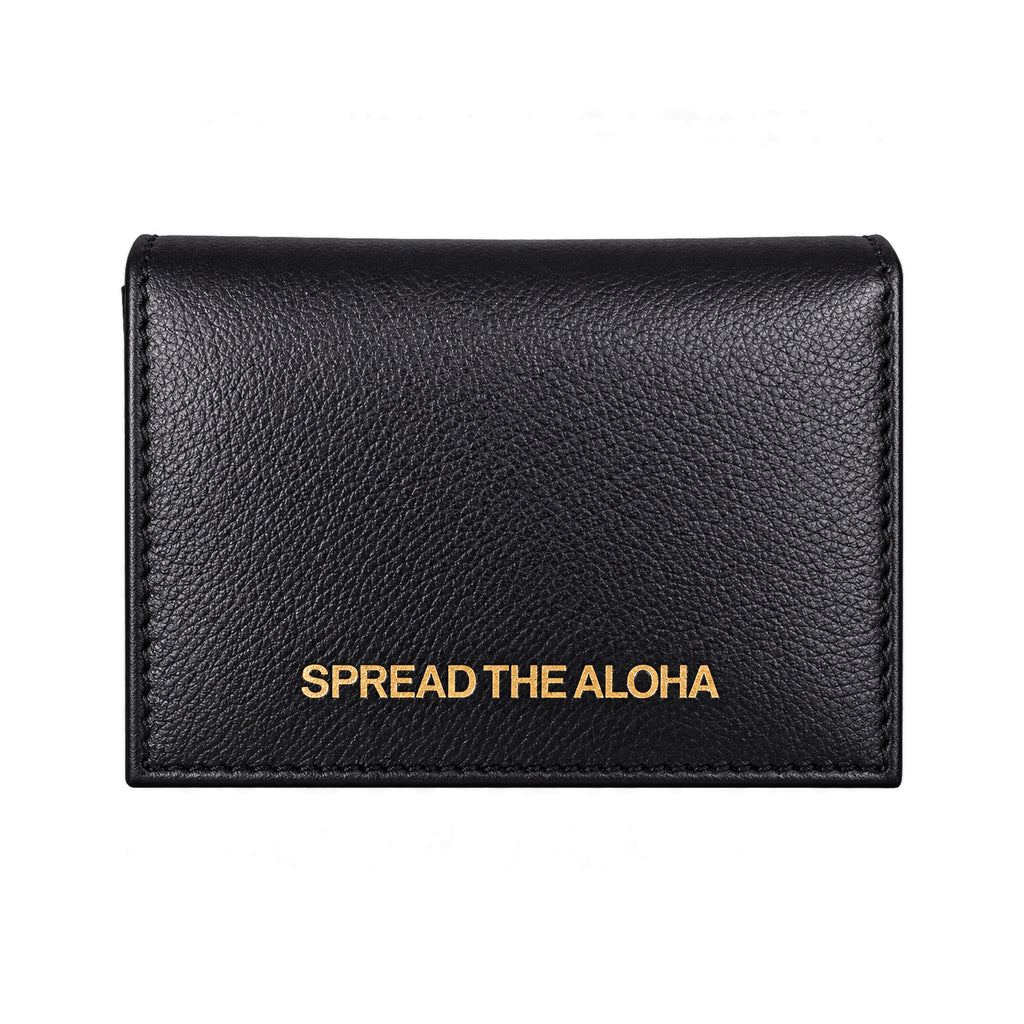 Black Leather Card Holder