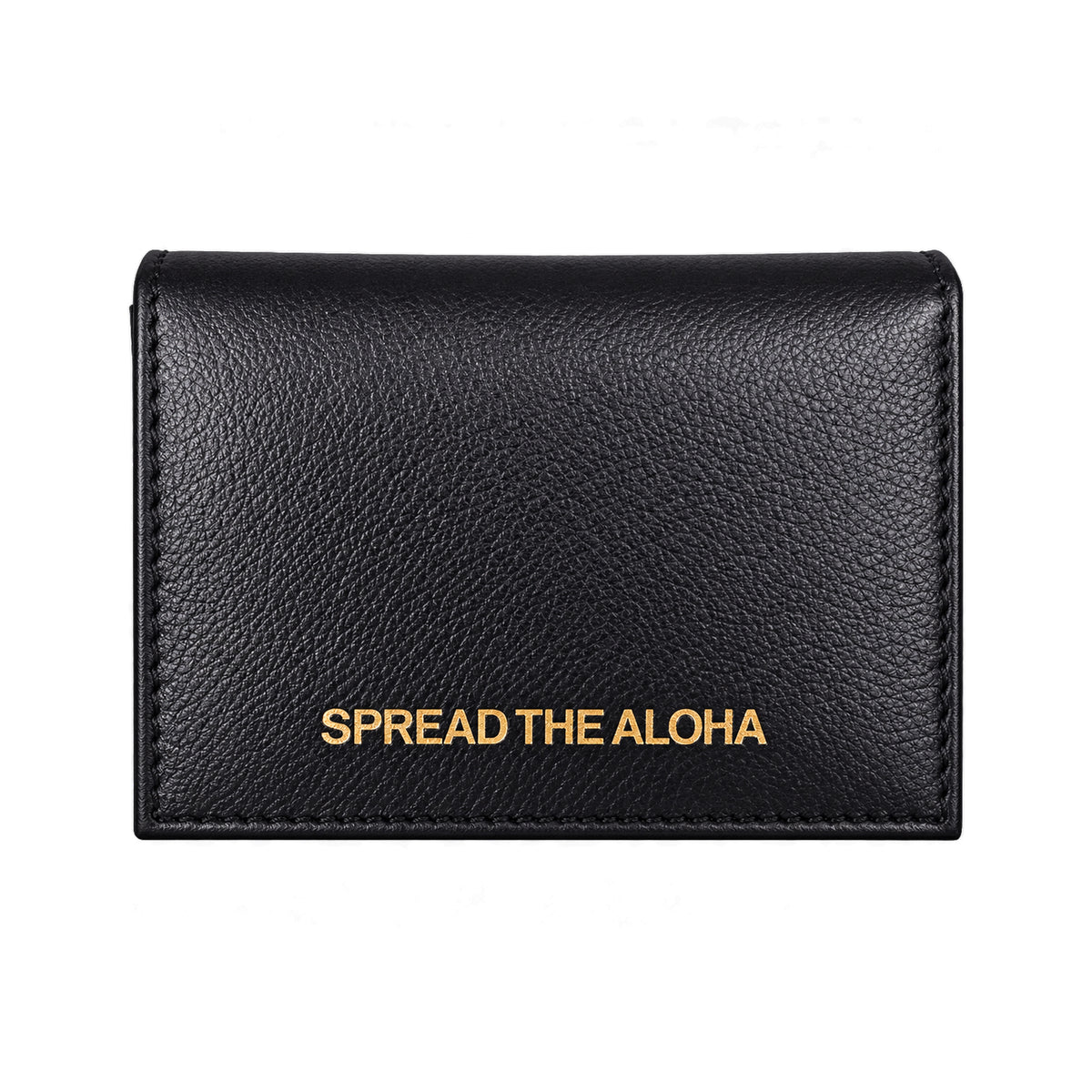 Black Leather Card Holder