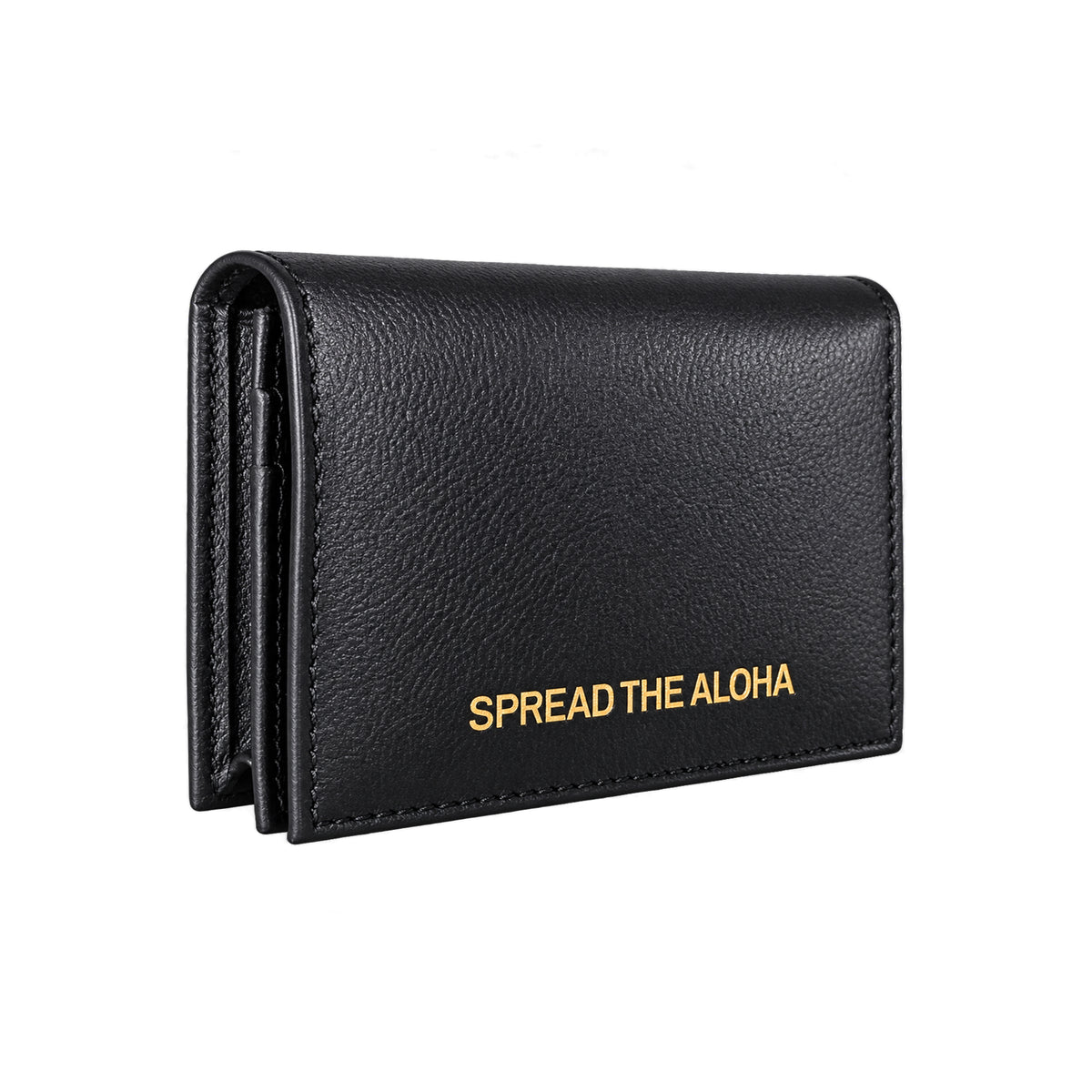 Black Leather Card Holder
