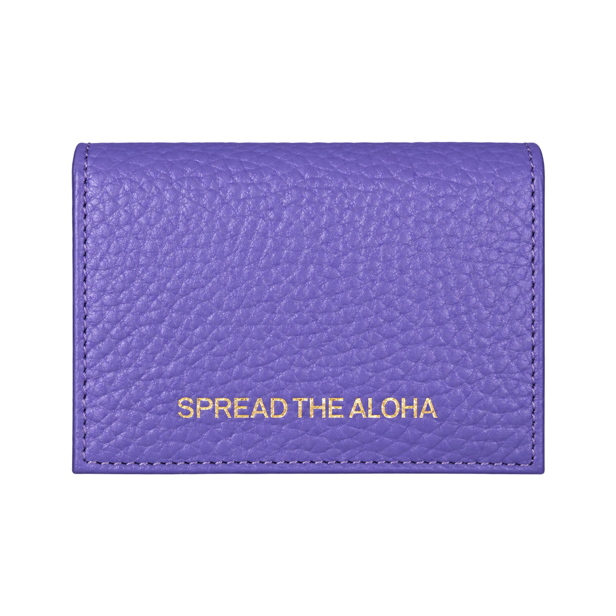 Purple Leather Card Case