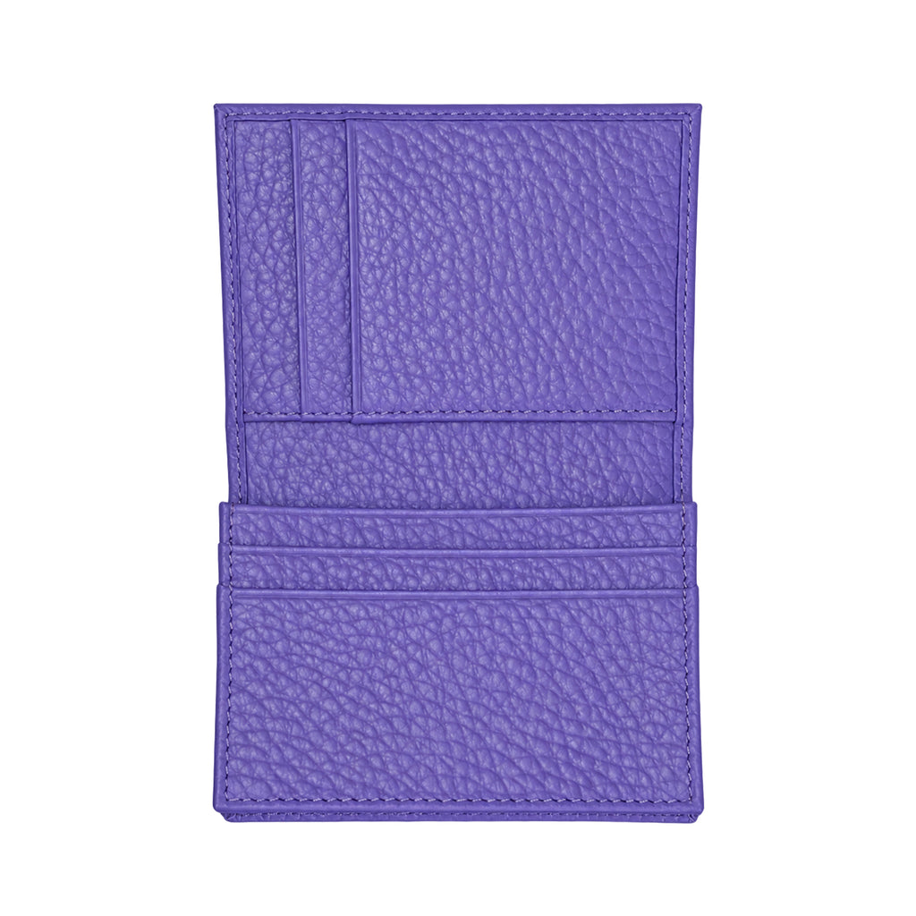 Purple Leather Card Case